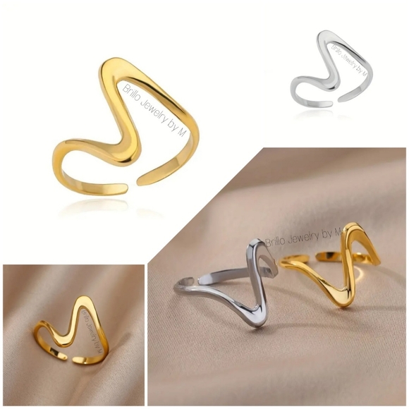 New Kpop Wave Ring - Picture 1 of 5